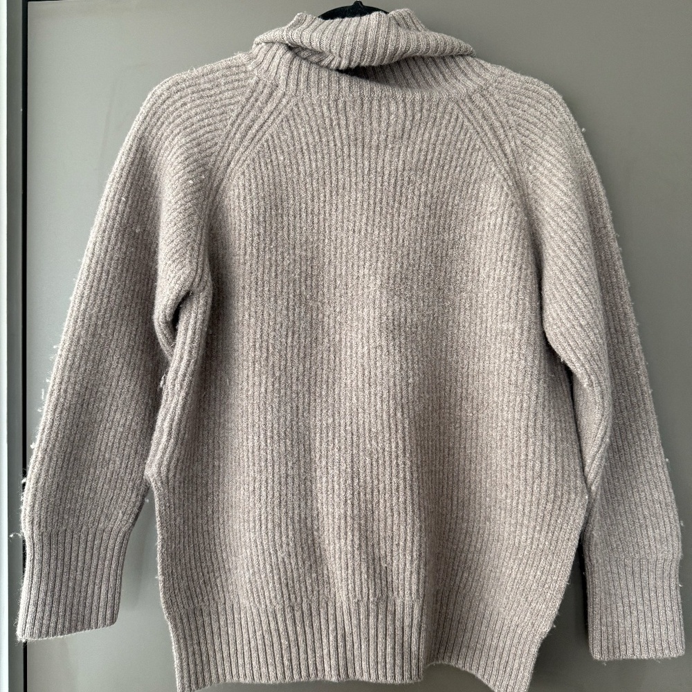 Aritzia Brown Chunky Knit Turtle Neck Sweater - Picture 2 of 6